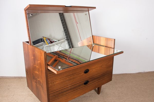 Large Santos Rosewood Dressing Table by Joseph André Motte Edition Charron, 1960s-EMB-1406502