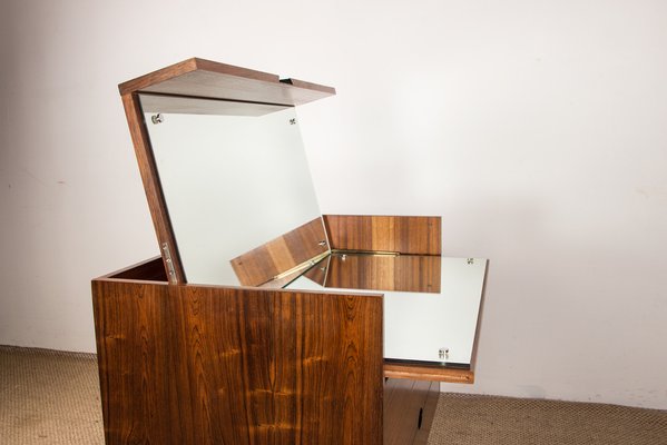 Large Santos Rosewood Dressing Table by Joseph André Motte Edition Charron, 1960s-EMB-1406502