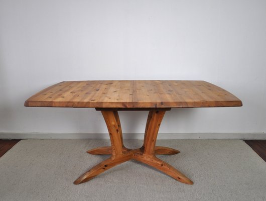 Large Scandinavian Extendable Dining Table in Pine-HPQ-1339152