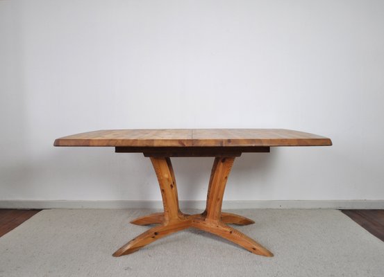 Large Scandinavian Extendable Dining Table in Pine-HPQ-1339152