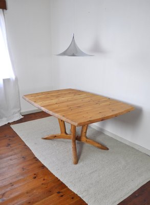 Large Scandinavian Extendable Dining Table in Pine-HPQ-1339152