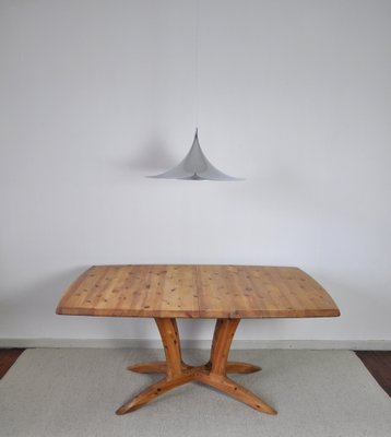 Large Scandinavian Extendable Dining Table in Pine-HPQ-1339152