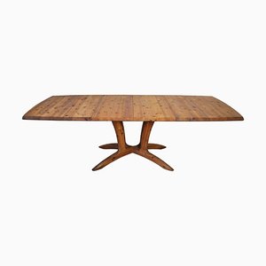 Large Scandinavian Extendable Dining Table in Pine-HPQ-1339152