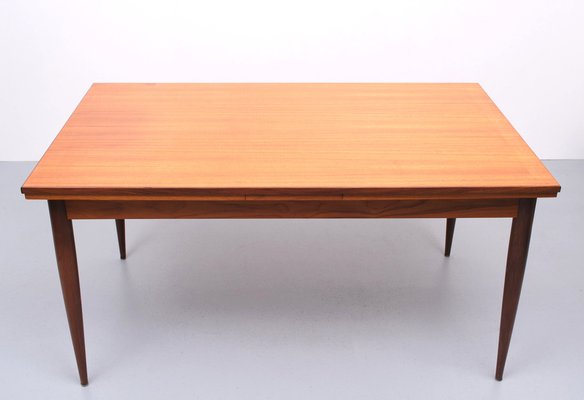 Large Scandinavian Extendable Teak Dining Table, 1960s-GCG-1286740