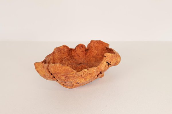 Large Scandinavian Modern Swedish Folk Art Organic Burl Bowl, 1960s-UYK-1011360