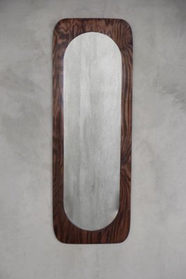 Large Scandinavian Wooden Wall Mirror, 1950s-ZAA-893754