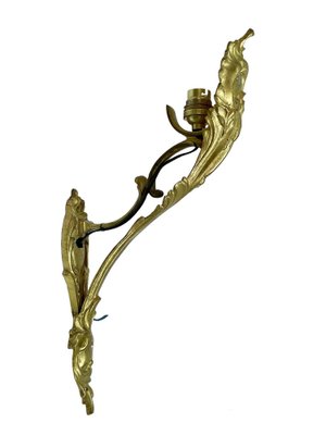 Large Sconce in Gilded Brass With Acanthus Ornament-FSD-1312941