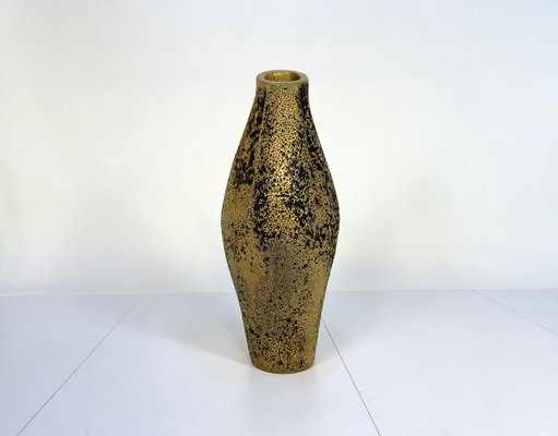 Large Sculptural Fat Lava Ceramic Jar-Shaped Floor Vase, 1950s-JP-2023749