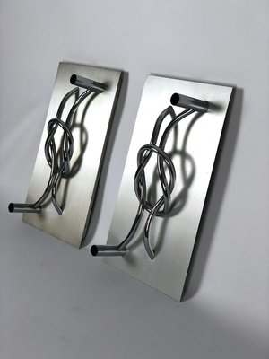 Large Sculptural Italian Wall Lights by Giacomo Benevelli for Missaglia, 1970s, Set of 2-OT-828240