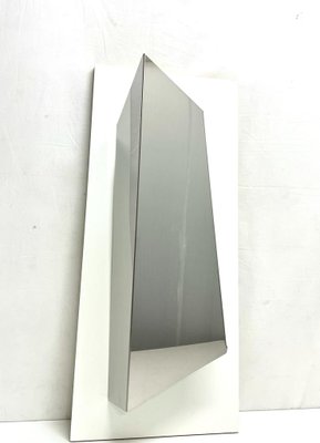 Large Sculptural Stainless Steel Wall Lamp, 1970s-FDH-2012568