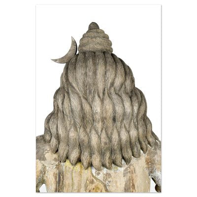 Large Shiva Sculpture in Wood-NQ-1824033