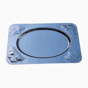 Large Silver Brass Tray, 1970s-EH-1724146