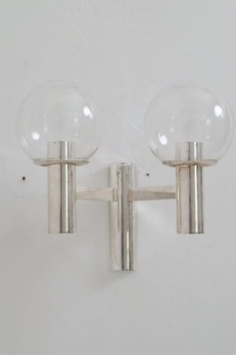 Large Silver Crystal Glass Wall Lamp from OTT International-ESB-1376932