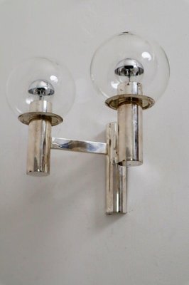 Large Silver Crystal Glass Wall Lamp from OTT International-ESB-1376932