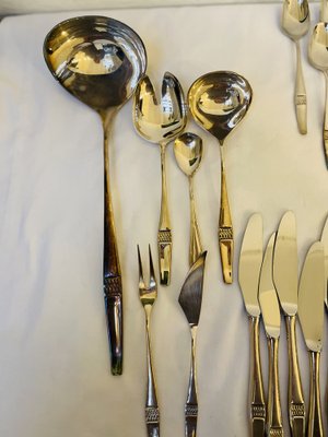 Large Silver Savoy Cutlery Set from Robbe & Berking, 1970s, Set of 97-RZY-1751980