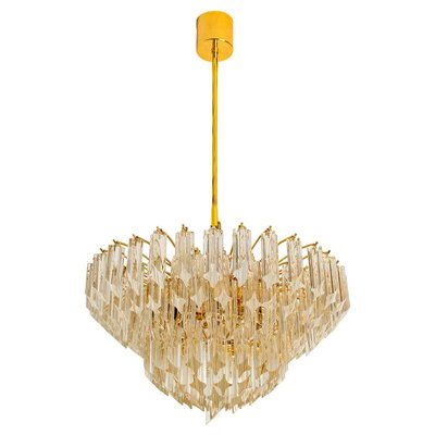 Large Six-Tier Crystal Chandelier from Mazzega, 1960s-VDW-1010835