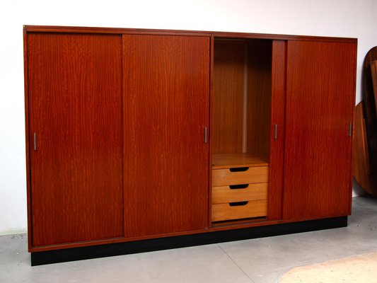 Large Sliding Doors Cabinet or Sideboard attributed to Alfred Hendrickx for Belform, 1960s-KL-1780871