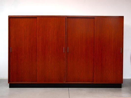 Large Sliding Doors Cabinet or Sideboard attributed to Alfred Hendrickx for Belform, 1960s-KL-1780871