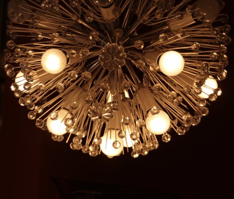 Large Snowball Silvered Ceiling Lamp by Emil Stejnar for Rupert Nikoll, 1950s-SY-1115003