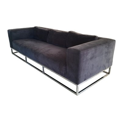 Large Sofa on Chrome-Plated Metal by Andrew Martin-TCS-1706730