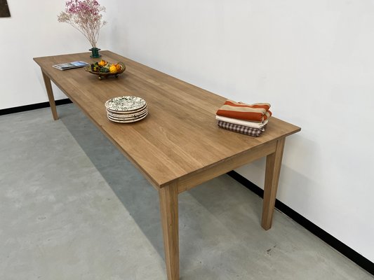 Large Solid Ash Farm Table-WKI-1078916