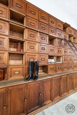 Large Solid Oak Notary Filing Cabinet, France, 1900s,-LA-837388