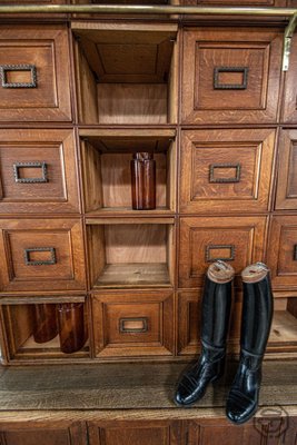 Large Solid Oak Notary Filing Cabinet, France, 1900s,-LA-837388