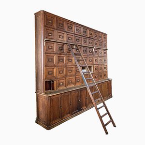 Large Solid Oak Notary Filing Cabinet, France, 1900s,-LA-837388