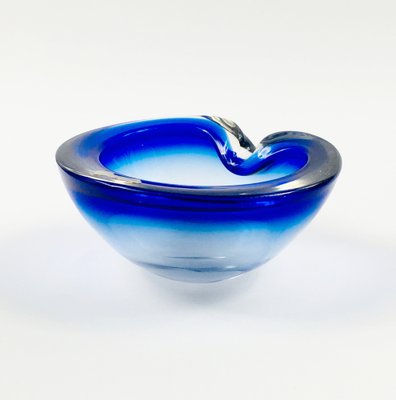 Large Sommerso Murano Glass Bowl by Flavio Poli, Italy, 1970s-BMM-2043183