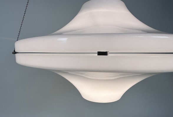 Large Space Age Acrylic Pendant Lamp with Adjustable Chains, 1960s-JP-1794881