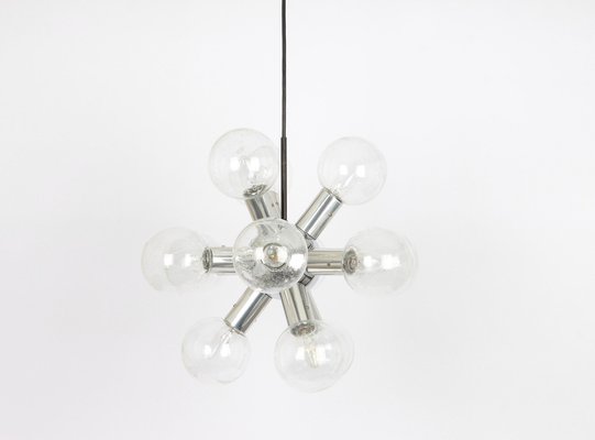 Large Space Age Austrian Sputnik Atomium Chrome Chandelier by Kalmar, 1970s-UGR-1085456