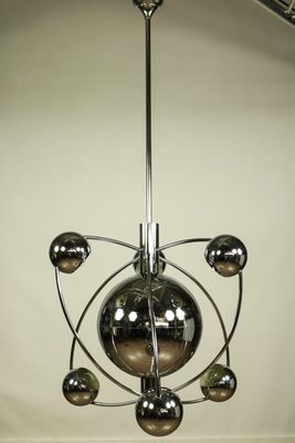 Large Space Age Chrome Sputnik Pendant Lamp, 1950s-FUP-552280