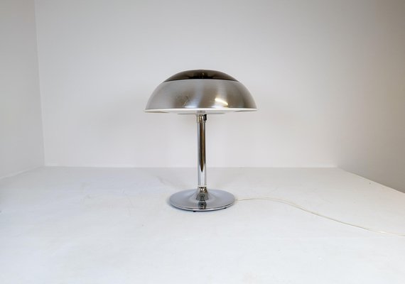 Large Space Age Chrome Table Lamp from Fagerhults, Sweden, 1970s-UYK-1321084