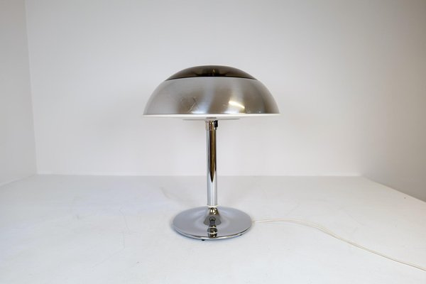 Large Space Age Chrome Table Lamp from Fagerhults, Sweden, 1970s-UYK-1321084