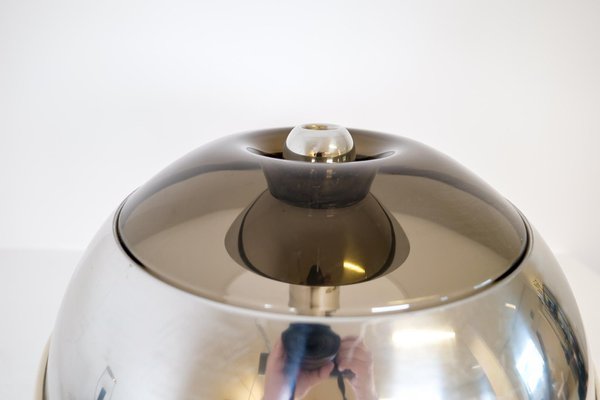 Large Space Age Chrome Table Lamp from Fagerhults, Sweden, 1970s-UYK-1321084