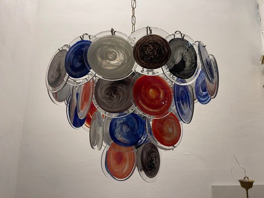 Large Space Age Murano Disc Chandelier, 1970s-JJC-1749732