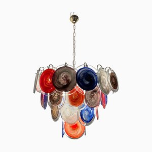 Large Space Age Murano Disc Chandelier, 1970s-JJC-1749732