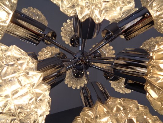 Large Space Age Sputnik Ceiling Lamp with 18 Glasses by Richard Essig, 1960s-RDW-912607