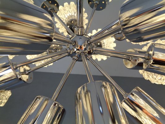 Large Space Age Sputnik Ceiling Lamp with 18 Glasses by Richard Essig, 1960s-RDW-912607