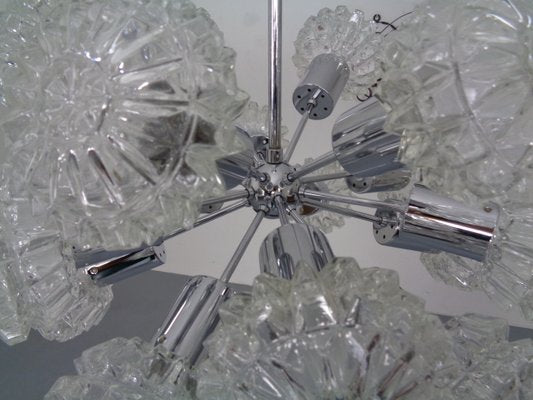 Large Space Age Sputnik Ceiling Lamp with 18 Glasses by Richard Essig, 1960s-RDW-912607