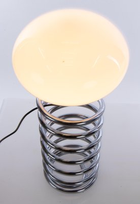 Large Spiral Table Lamp in Glass & Chrome by Ingo Maurer for Design M, 1965-DEK-932639