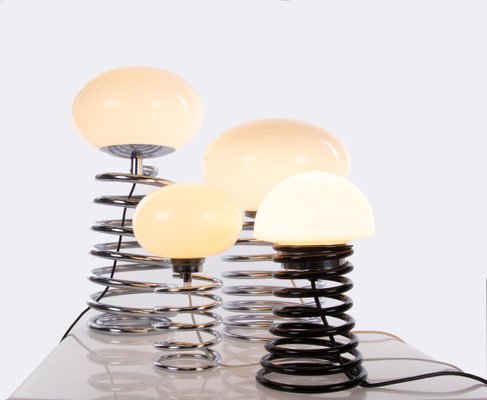 Large Spiral Table Lamp in Glass & Chrome by Ingo Maurer for Design M, 1965-DEK-932639