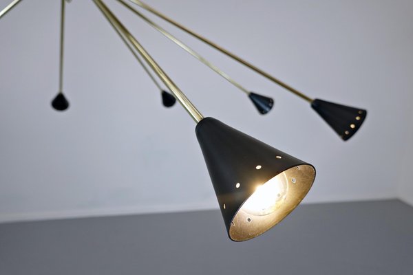 Large Sputnik Ceiling Light, 1960s-FGA-923648