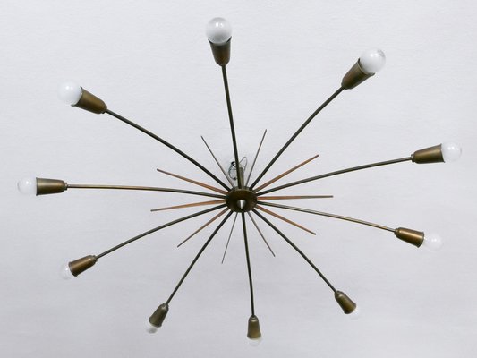 Large Sputnik Ceiling Light Sun by J.T. Kalmar, Austria, 1950s-WPT-2043784