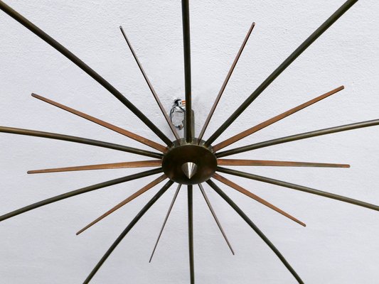 Large Sputnik Ceiling Light Sun by J.T. Kalmar, Austria, 1950s-WPT-2043784