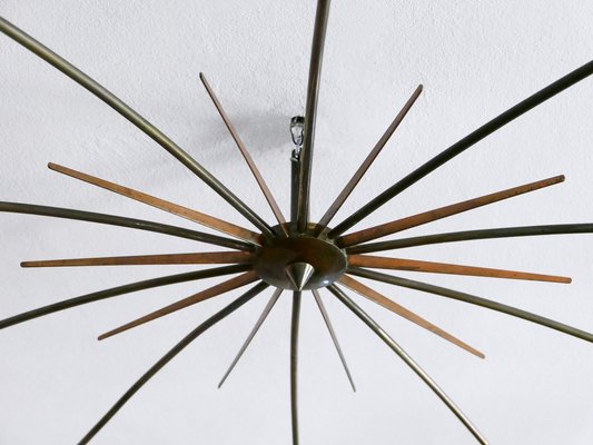 Large Sputnik Ceiling Light Sun by J.T. Kalmar, Austria, 1950s-WPT-2043784