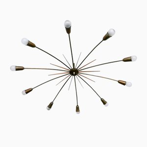 Large Sputnik Ceiling Light Sun by J.T. Kalmar, Austria, 1950s-WPT-2043784