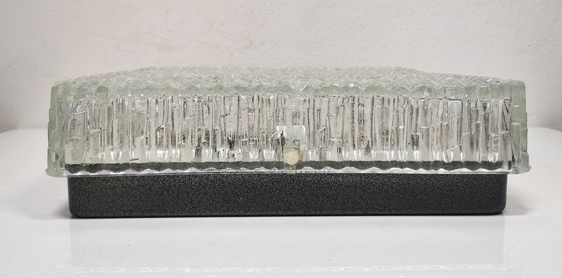 Large Square DC 375 60 Sconce from Holophane, 1960s-PHZ-627333