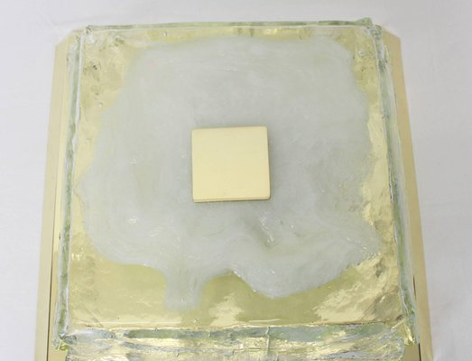 Large Square Flush Mount in Murano Organic Glass from Kalmar, Austria, 1960s-UGR-1085922