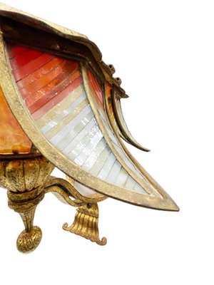 Large Stained Glass Wall Lamps, Set of 2-UCH-1224543